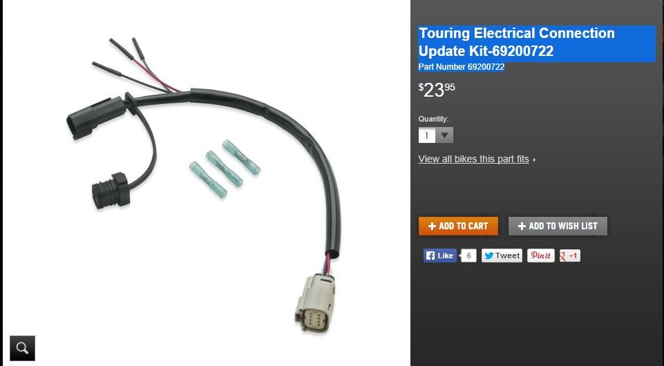 Auxiliary Passing Lamp control mod for road king custom/classic